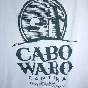 Cabo Wabo Cantina S White Tank Top